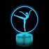 HPBN8 Ltd 3D 7/16 Optical Illusion Ballet Night Light USB Powered Touch Switch Remote Control LED Decor Lamp Colors
