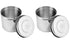 QWORK Stainless Steel Ointment Jar with Lid, 2 Pack Medical Container Jars for Storage of Medical Liquid, Lab Use