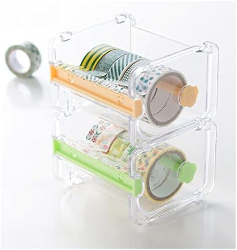 Transparent Tape Cutting Machine, Mini Tape Storage Box, Double Zigzag Office Tape Separator (excluding tape)
