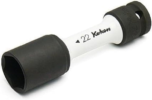 Yamashita Koken 1/2 (12.7 mm) SQ. Socket for Impact Wheel Nuts, Total Length: 4.3 inches (110 mm), 0.9 inches (22 mm)