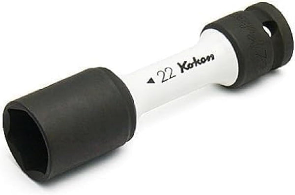 Yamashita Koken 1/2 (12.7 mm) SQ. Socket for Impact Wheel Nuts, Total Length: 4.3 inches (110 mm), 0.9 inches (22 mm)