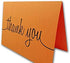 CutCardStock Thank You Note Cards & Envelopes, 25 Cards and Envelopes, Orange Fizz
