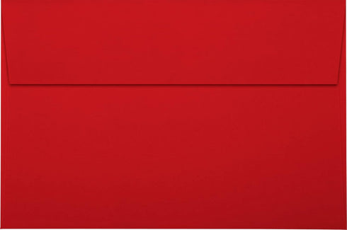 LUXPaper A9 Invitation Envelopes | 5 3/4" x 8 3/4"| Holiday Red | 60lb. Text | 50 Qty by LUXPaper