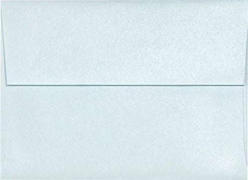LUXPaper 4Bar A1 Invitation Envelopes | Peel & Press | 3 5/8" x 5 1/8" | Aquamarine Metallic | 80lb. Text | 50 Qty