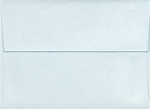 LUXPaper 4Bar A1 Invitation Envelopes | Peel & Press | 3 5/8" x 5 1/8" | Aquamarine Metallic | 80lb. Text | 50 Qty
