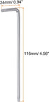 T20 Tamper Proof Torx Star Key Bit Wrench L Shape 4.57" Long Arm High Carbon Steel Hand Tool for Automotive/Daily Repairs by HARFINGTON