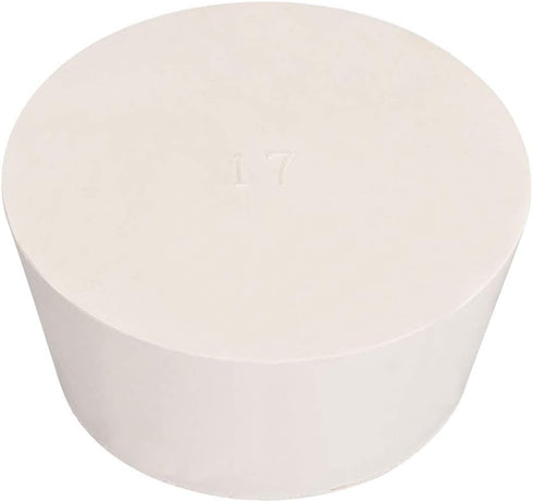 uxcell White Tapered Solid Rubber Stopper, Size 79-90mm, 1pcs for Lab Tube