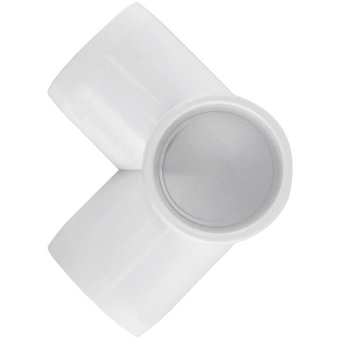 20 Pack 1 Inch PVC Pipe Elbow, 3 Way Tee Fittings Connectors, SCH40 Furniture Grade, White
