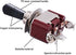Twidec Heavy Duty Rocker Toggle Switch 16A 250V - SPDT 3 Position ON/Off/ON Switch with Black Handle