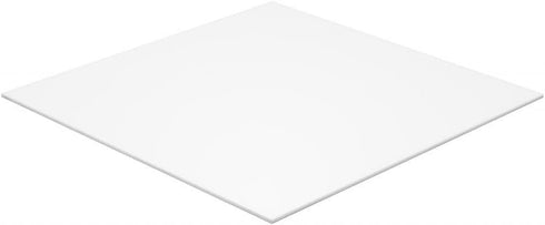 Rock Hard Plastics - 12" x 12" White Acrylic Sheet Lucite Plexiglass - Actual Size 11.875" x 11.875"