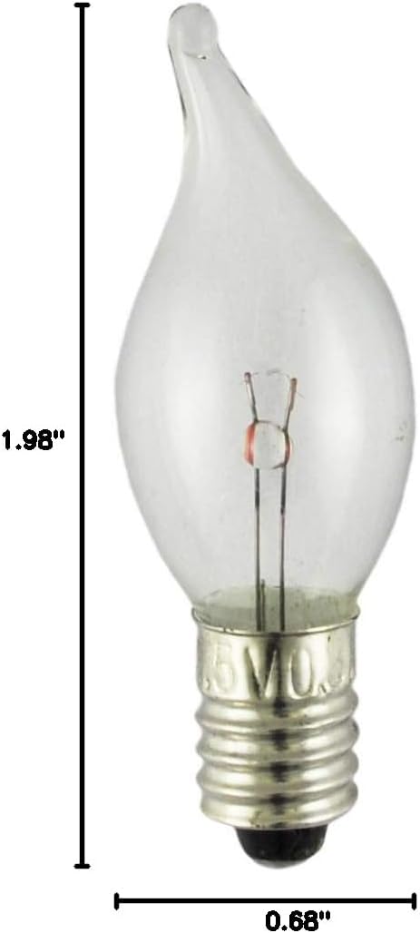 FT2.5V-300MA-MS 2.5V, 0.75W, Norman Lamps - Volts: Watts: Type: Chandelier Flame