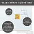 Round Magnets for Dry Erase Board, Glass White Board, Bulletin Board, Refrigerator - Rare Earth Neodymium Magnet, Clear