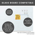 MessageStor Round Magnets for Dry Erase Board, Glass White Board, Bulletin Board - 12 Pack Clear/Assorted Neodymium