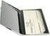 Mother of Pearl Design RFID Blocking Business Card Case, Engraved Slim Metal Holder with Flower Butterfly