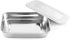 4 Pack 8 Inch QWORK Stainless Steel Instrument Tray with Lid, Metal Box for Lab, Tattoo & Esthetician Supplies