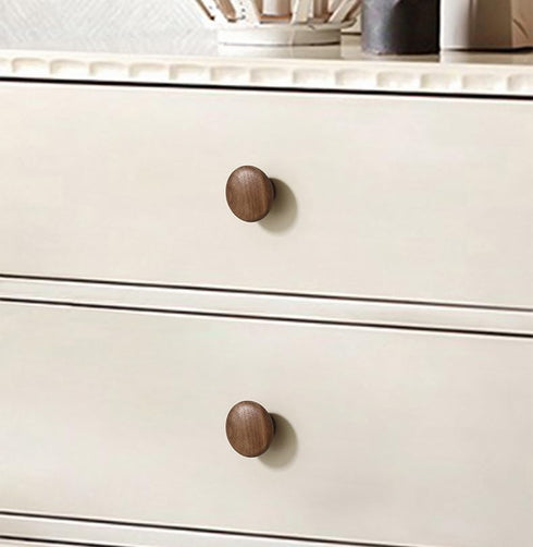 PIYYQNY 6 Pack 38mm) Cupboard Handles Natural Wood Cabinet Pulls Drawer Wardrobe Wooden Handles Suitable for Kitchen