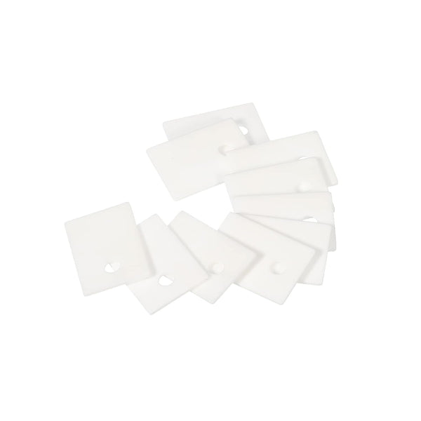 PATIKIL Alumina Ceramic Sheet Cooling Pad, 100pcs 3.8mm Hole High Hardness for MOS Transistor