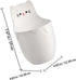 Cartoon Cat Wall-mounted Storage Tube, White Multi-functional No-drill Marker Storage Organizer and Desk Side Holder