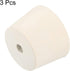 MECCANIXITY Rubber Tapered Plug White 38mm to 46mm with Hole Test Tubes Bungs Stopper for Lab Home, 3 Pieces