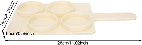 HLMP47B ABS Milk Sampling Tray, 11.02x5.51x0.59inch, for Cattle Farm Laboratory Mastitis Test Board