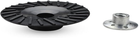 BHA Angle Grinder Ribbed Backing Pad for Resin Fiber Disc, 4.5" x 5/8"-11