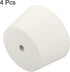 MECCANIXITY Rubber Tapered Plug 51mm to 62mm with 8mm Hole, White Test Tubes Bungs Stopper, 4 Pieces for Lab Home