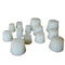 XXKKUQSD 10pcs Food Grade White Silicone Stoppers - Durable Rubber Test Tube Plugs