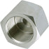 304 Stainless Steel Pipe Fitting Hex Cap, Heavy Duty 3/8" NPT Female, Pack of 2