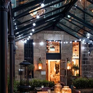 20 LED Crystal Globe Solar String Light, Extra-Bright Outdoor Lights with 8 Modes, Waterproof Solar Powered for Garden