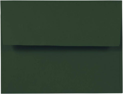 JAM PAPER A2 Premium Invitation Envelopes | Dark Green | 4 3/8 x 5 3/4 | 50/Pack