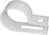 Electriduct 1/4" Heavy Duty Nylon Cable Clamps Mounting Wire Clips - 50pcs, White