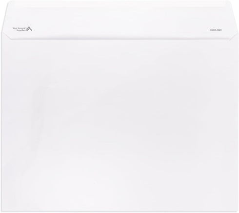 Blue Summit Supplies 100 9” x 12” Booklet Envelopes, White Wove 28lb, Windowless, 100 Pack