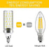 YGS-Tech E12 LED Bulb, 4000K Nature White, 16W 1500LM Corn Bulb, 120W Incandescent Equivalent, 8 Pack