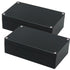 Zulkit Junction Box IP65 Waterproof Dustproof ABS Plastic Electrical Boxes, Black 7.9 x 4.7 x 2.2 inch (Pack of 2)