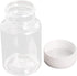 10 Pcs 2.71oz Plastic Bottles, Lab Chemical Reagent Bottles, 80ml Wide Mouth Storage Containers with White Cap