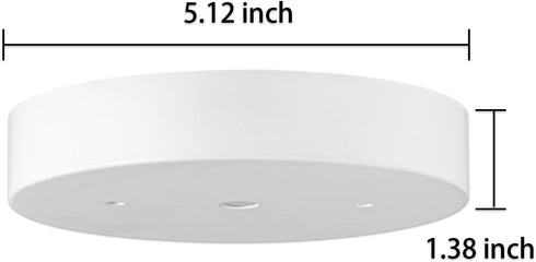 EIFHYT 5 1/8 Canopy Kit for Chandelier Ceiling Lighting Modern Steel Canopy Kit Light Fixture Cover Plate Hook & Cord