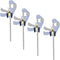 4 Pack Wall Hanger Bar Clamp Storage Clip, Wall Rack Utility Hooks for Woodworking Tools, Hang Heavy Tools Up to 20lbs