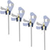 4 Pack Wall Hanger Bar Clamp Storage Clip, Wall Rack Utility Hooks for Woodworking Tools, Hang Heavy Tools Up to 20lbs