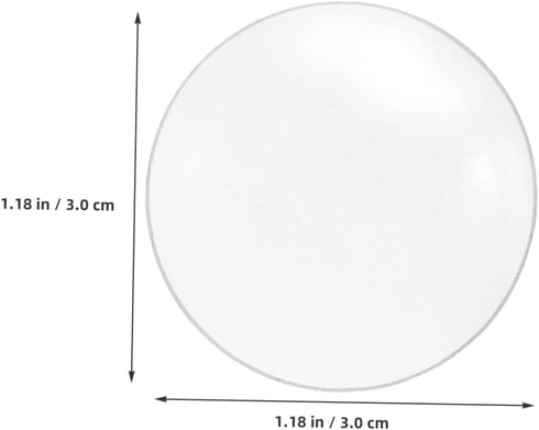 2pcs 30mm 50mm Double Convex Lens Diameter Focal Length Optical Glass for Physics Experiments and Educational Tools