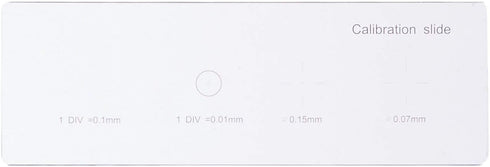AmScope MR400 Microscope Calibration Slide, Four Graduated Scales, Precision-Ground Glass