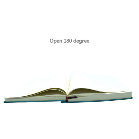 Notebook, Waterproof PU Leather Journal, Blank Pages Super Thick Hardcover Executive Notebooks, 660 Pages (Blue,