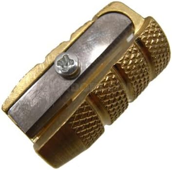 Mobius and Ruppert (M+R) Bullet Shaped Brass Pencil Sharpener with Keyhole (0604-90)