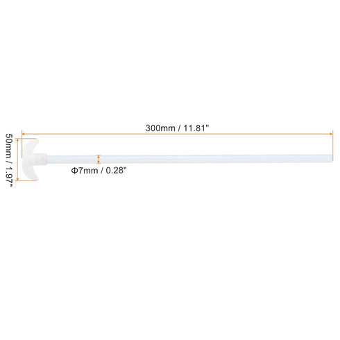 MECCANIXITY PTFE Electric Stirring Rod 300x50mm Length Overhead Stirrer Mixer Shaft with Foldable Paddle for Lab
