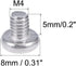 uxcell M4x5mm Machine Screws Pan Phillips Cross Head Screw 304 Stainless Steel Fasteners 30Pcs