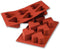 Silikomart Professional Silicone Bakeware: Heart 4.4 Oz, 2.56" Dia x 1.57" High,