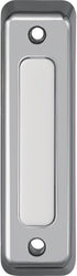 Heath Zenith Wired Push Doorbell Button, Satin Nickel, Surface Mount for Home Improvement