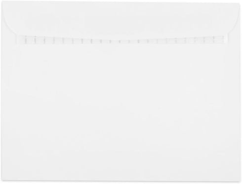 JAM PAPER 9 1/2 x 12 1/2 Booklet Commercial Envelopes, Peel and Seal Closure, White, 25/Pack