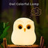 Cute Owl Kids Night Light,USB Rechargeable Cute Animal Lamps,Creative Symphony Night Light Children Feeding Light at