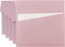 VANRA Poly File Folders, Letter Size File Jackets Organizer with Snap Button Closure, A4 Document Holder (Pastel Pink,