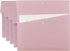 VANRA Poly File Folders, Letter Size File Jackets Organizer with Snap Button Closure, A4 Document Holder (Pastel Pink,